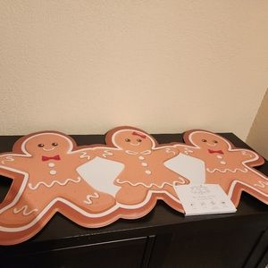 New Gingerbread people anti fatigue rubber floor matt 20x39